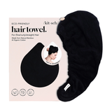 KITSCH Quick Dry Hair Towel Black