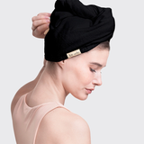 KITSCH Quick Dry Hair Towel Black