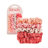KITSCH Satin Scrunchies Set Cherry Blossom