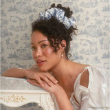 KITSCH x Bridgerton Satin Pillow Scrunchies Toile in Bloom