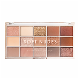 MUA Makeup Academy Eyeshadow Palette 15 Shades Soft Nudes